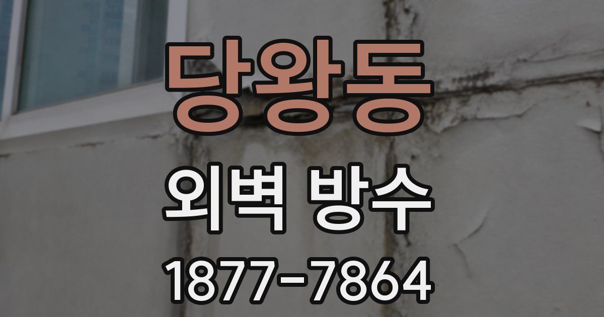 당왕동 외벽 방수