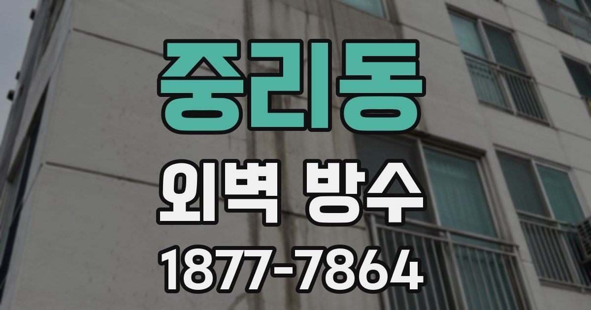 중리동 외벽 방수