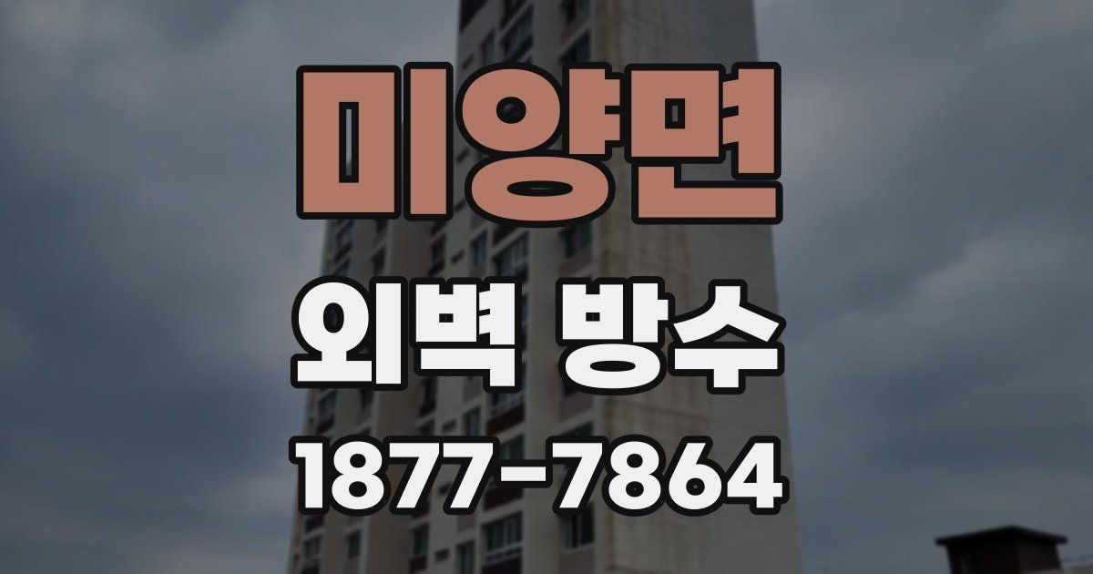 미양면 외벽 방수