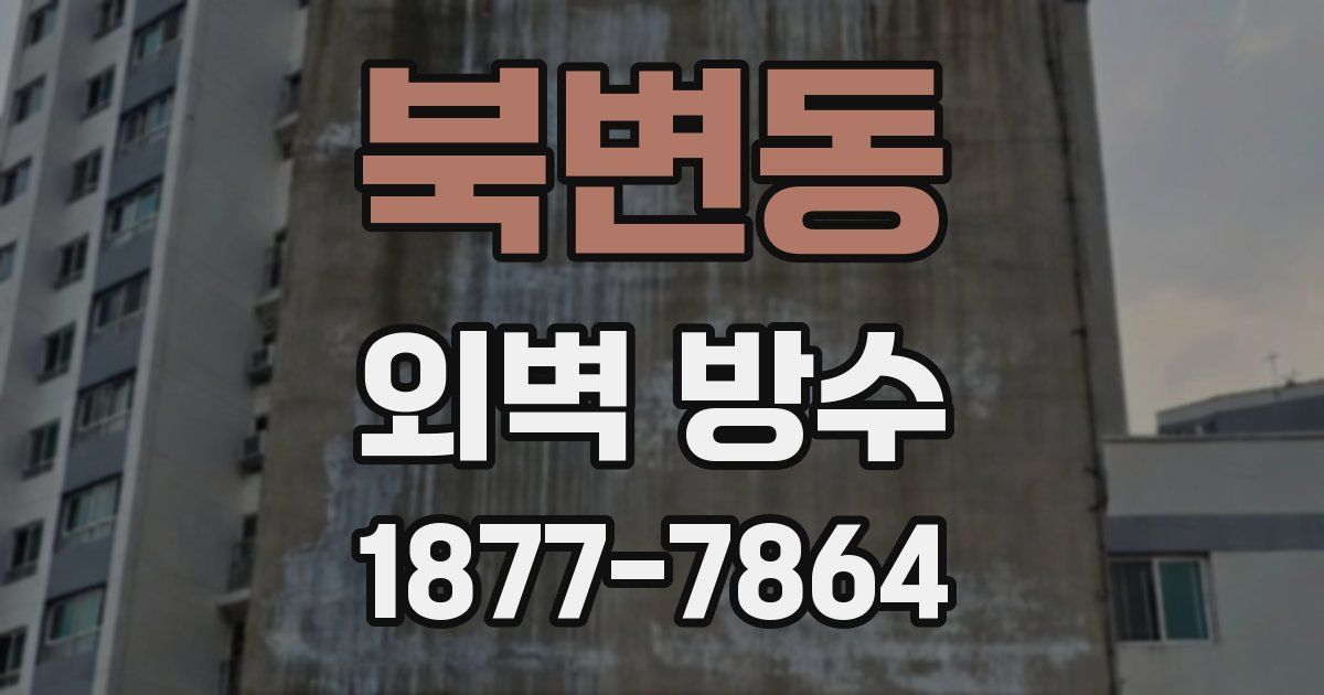 북변동 외벽 방수
