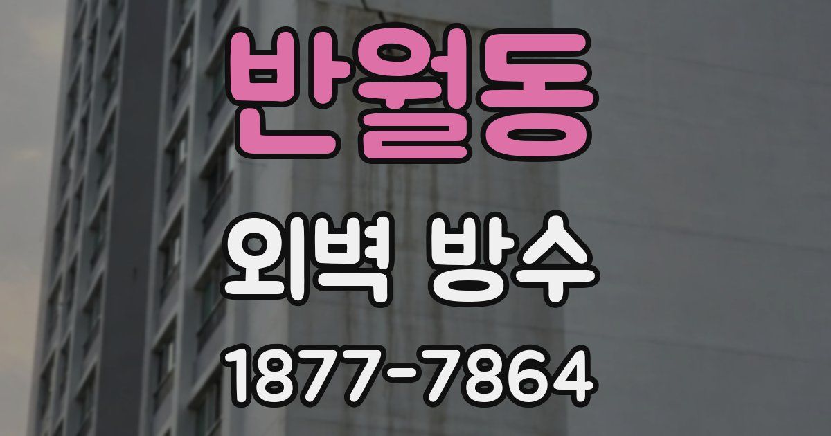 반월동 외벽 방수