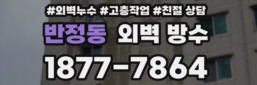 반정동 외벽 방수