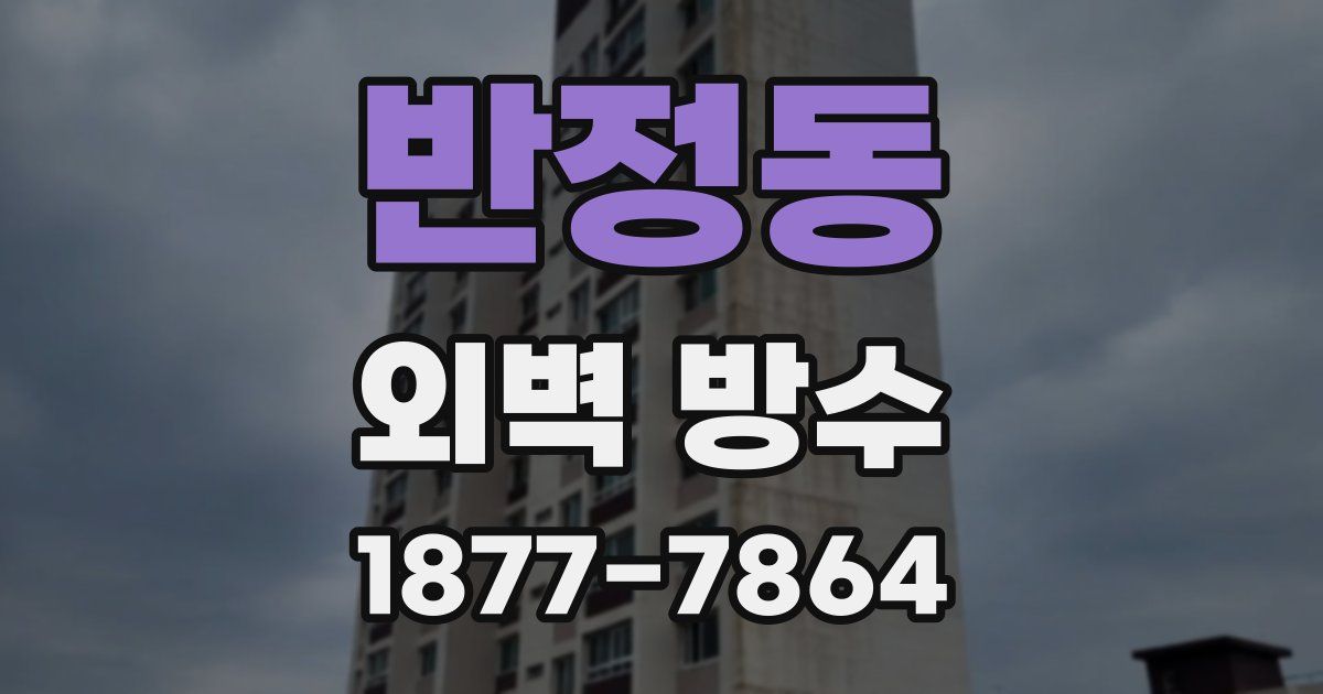 반정동 외벽 방수