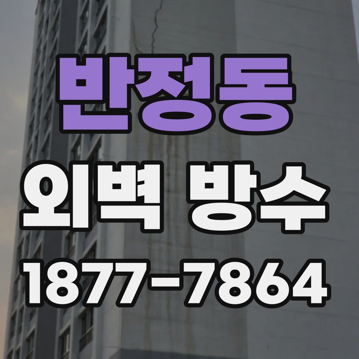 반정동 외벽 방수