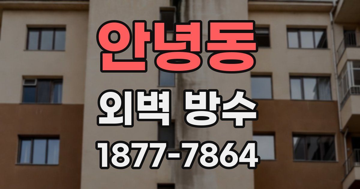 안녕동 외벽 방수