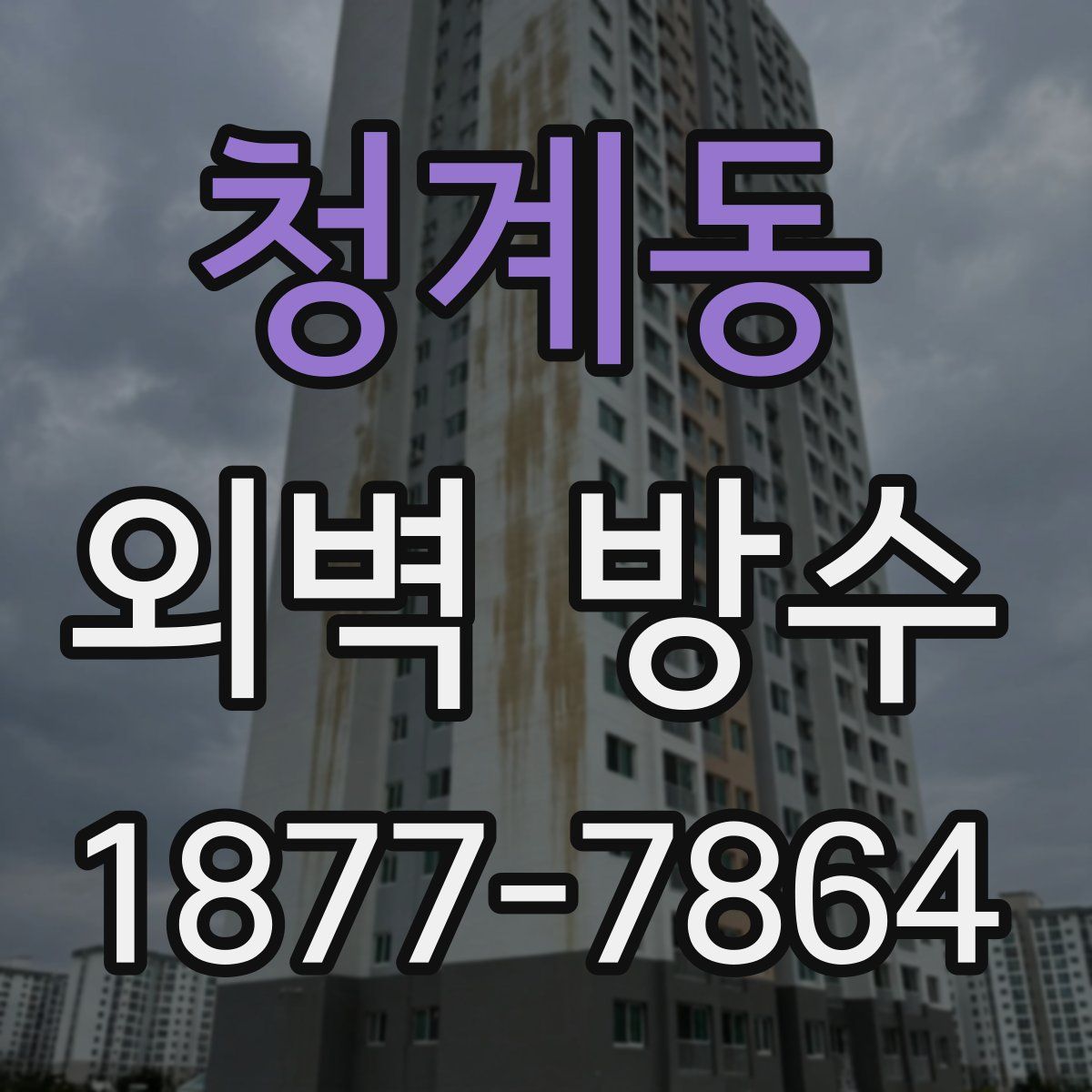 청계동 외벽 방수