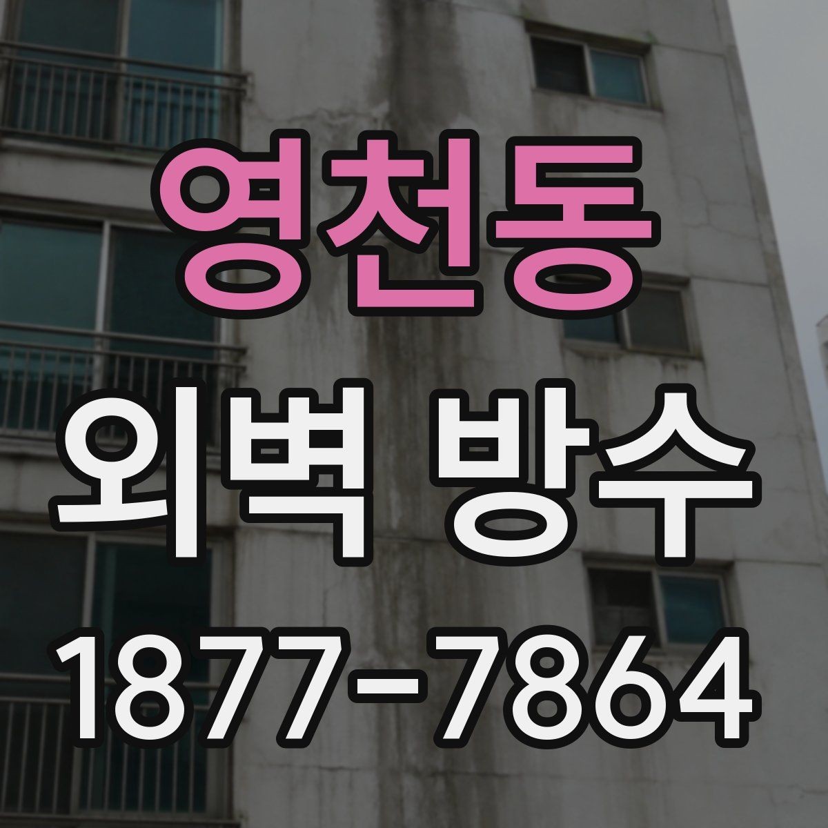 영천동 외벽 방수 공사 전후 비교로 보는 변화