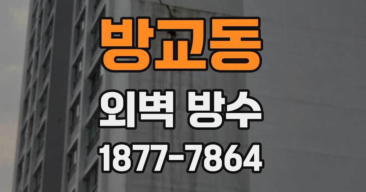 방교동 외벽 방수