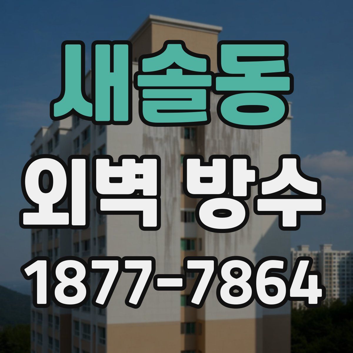 새솔동 외벽 방수