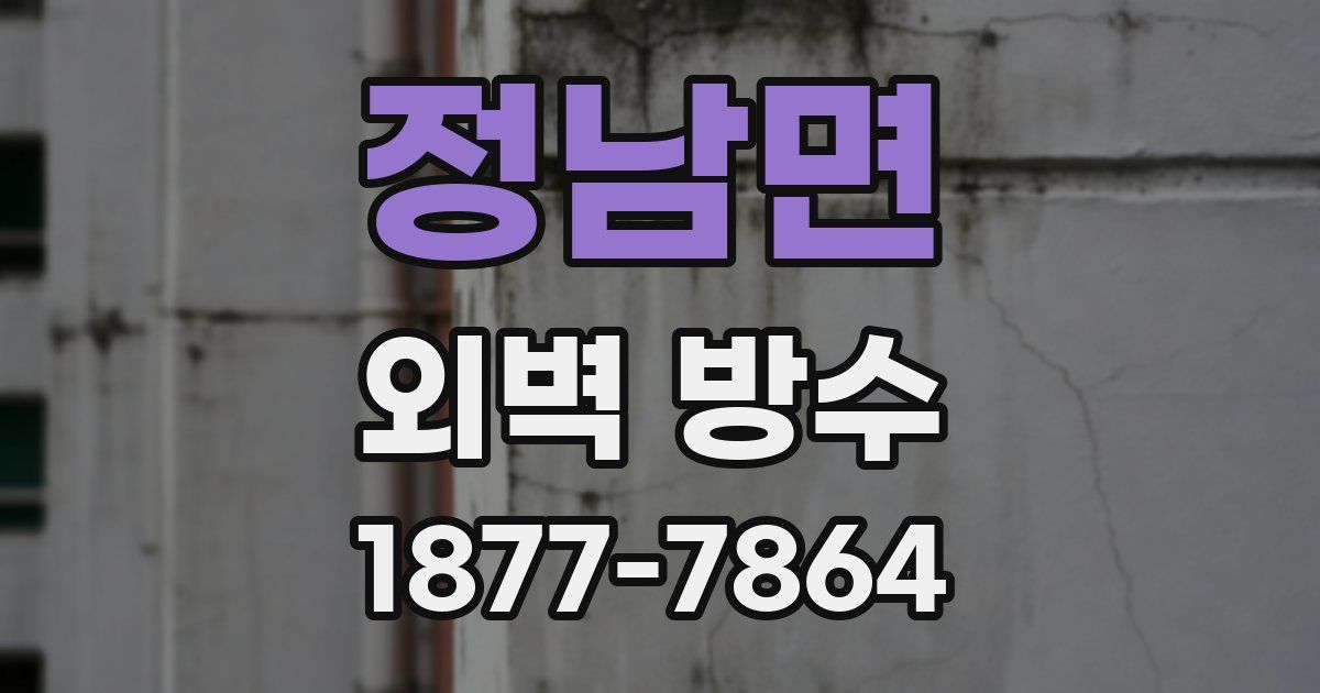 정남면 외벽 방수