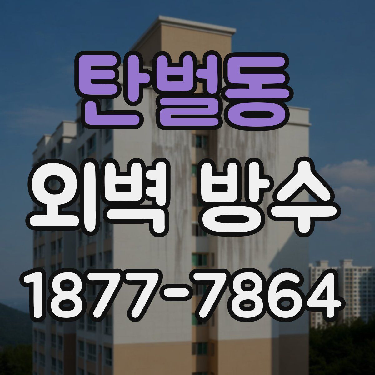 탄벌동 외벽 방수