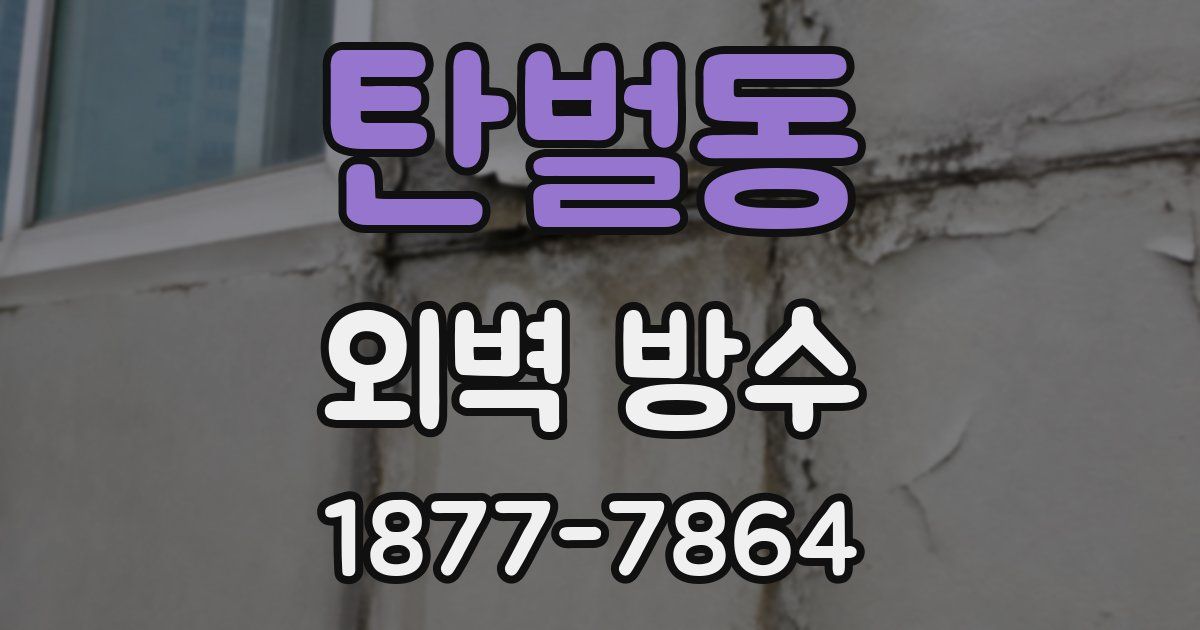 탄벌동 외벽 방수