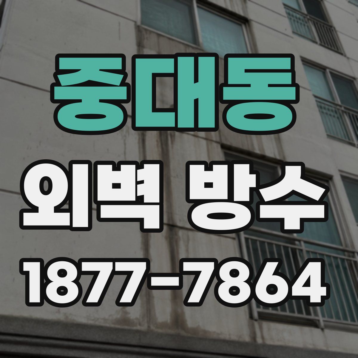 중대동 외벽 방수