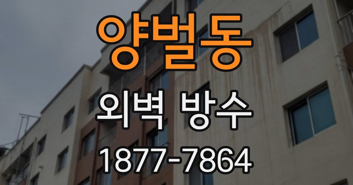 양벌동 외벽 방수