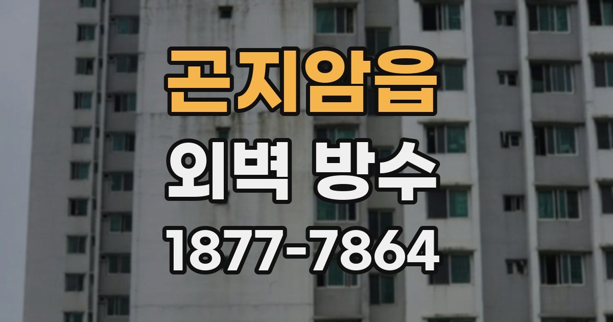곤지암읍 외벽 방수