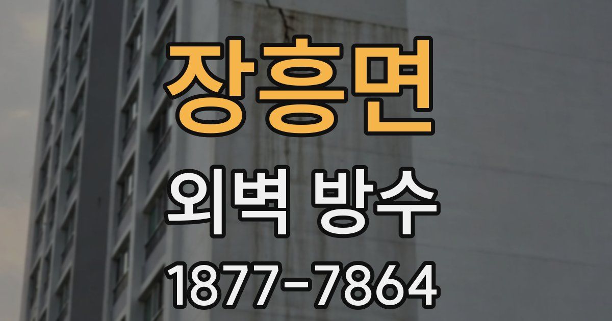 장흥면 외벽 방수