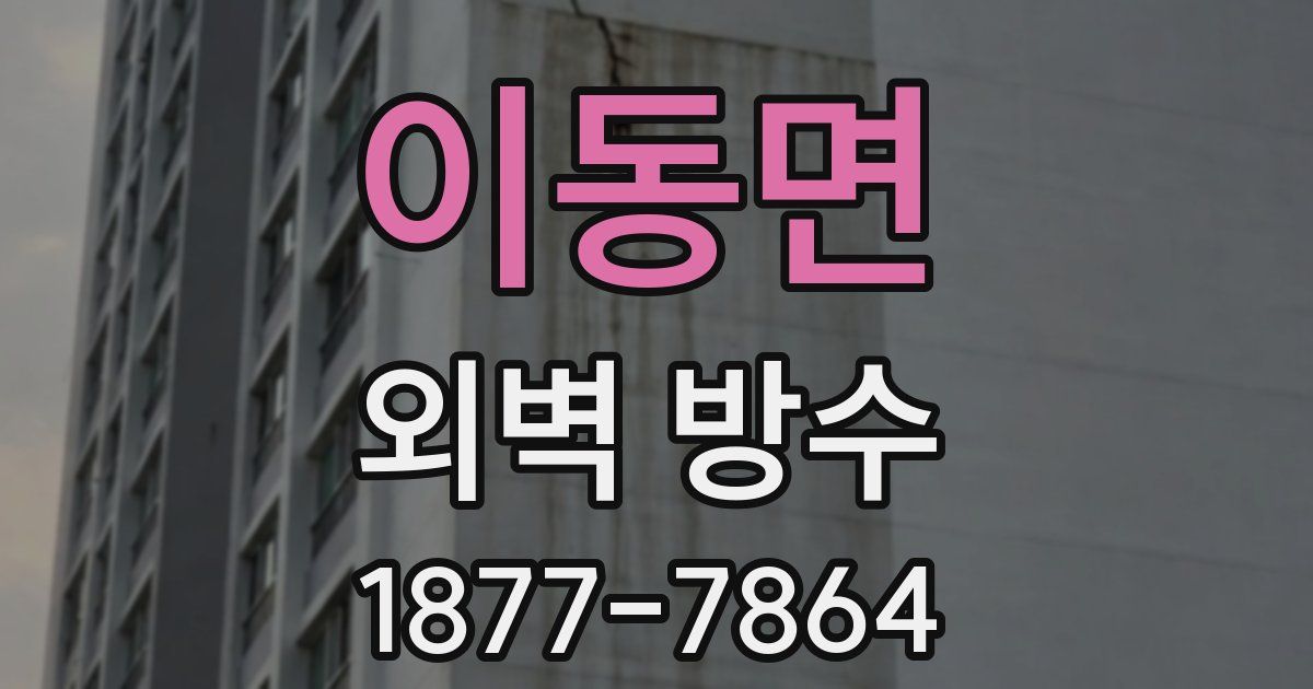 이동면 외벽 방수