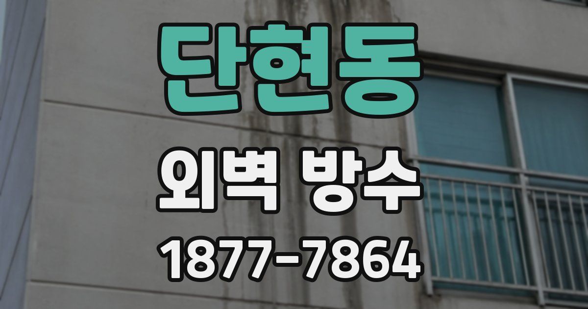 단현동 외벽 방수