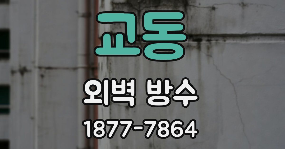 교동 외벽 방수