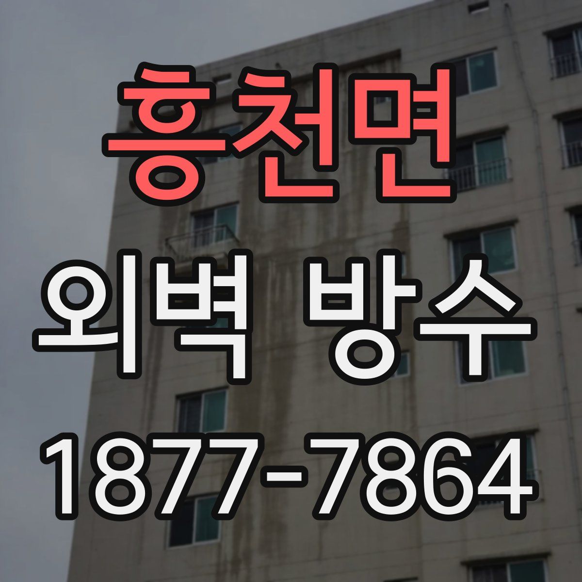 흥천면 외벽 방수