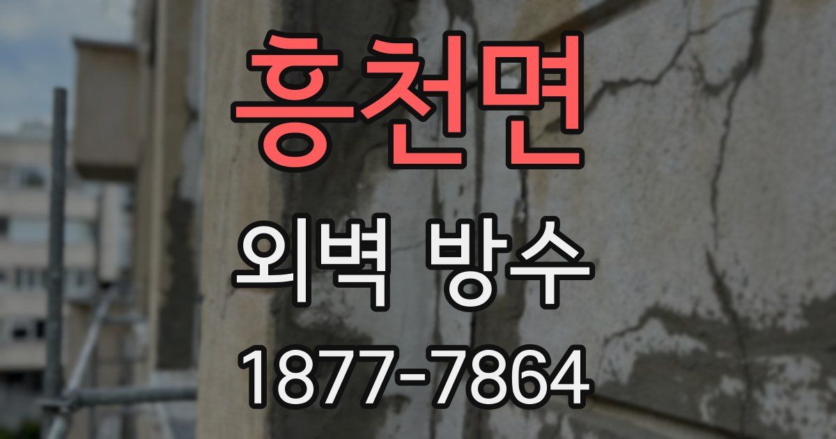 흥천면 외벽 방수