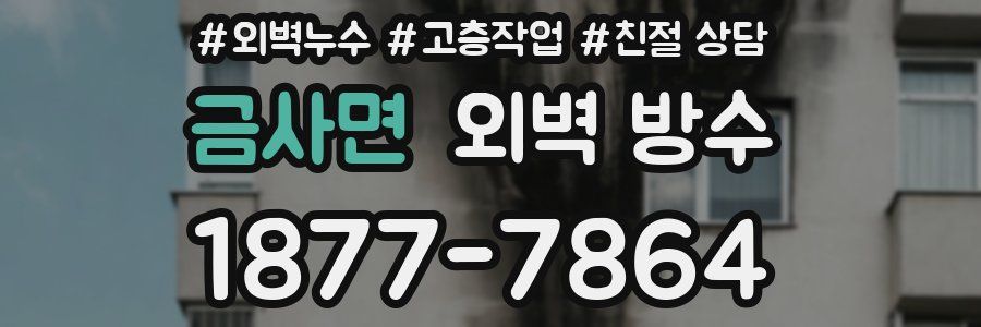 금사면 외벽 방수