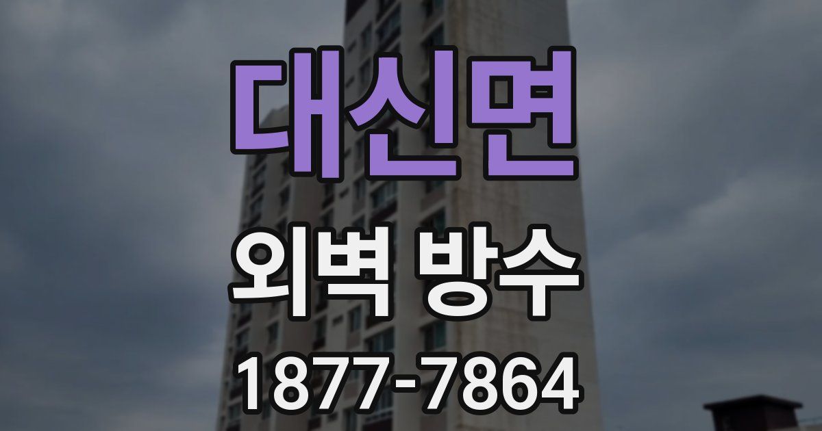 대신면 외벽 방수