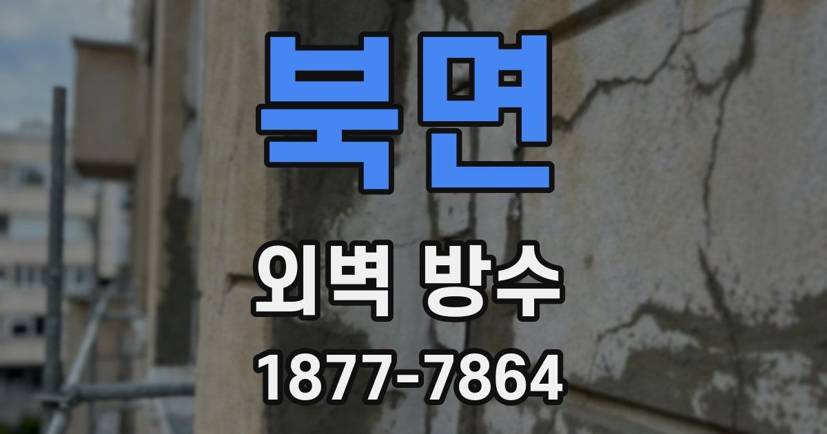북면 외벽 방수