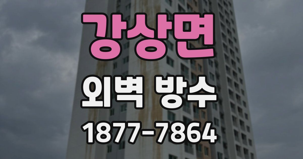 강상면 외벽 방수