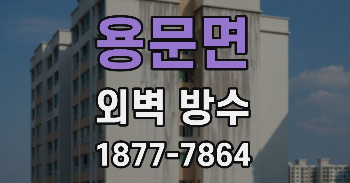 용문면 외벽 방수