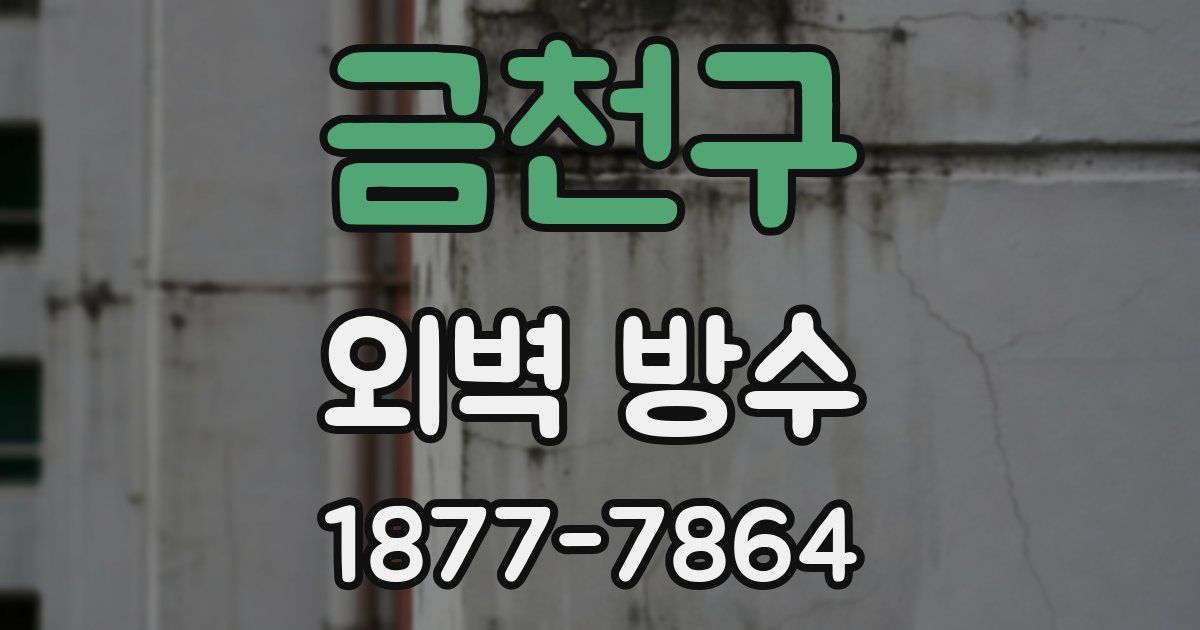 금천구 외벽 방수