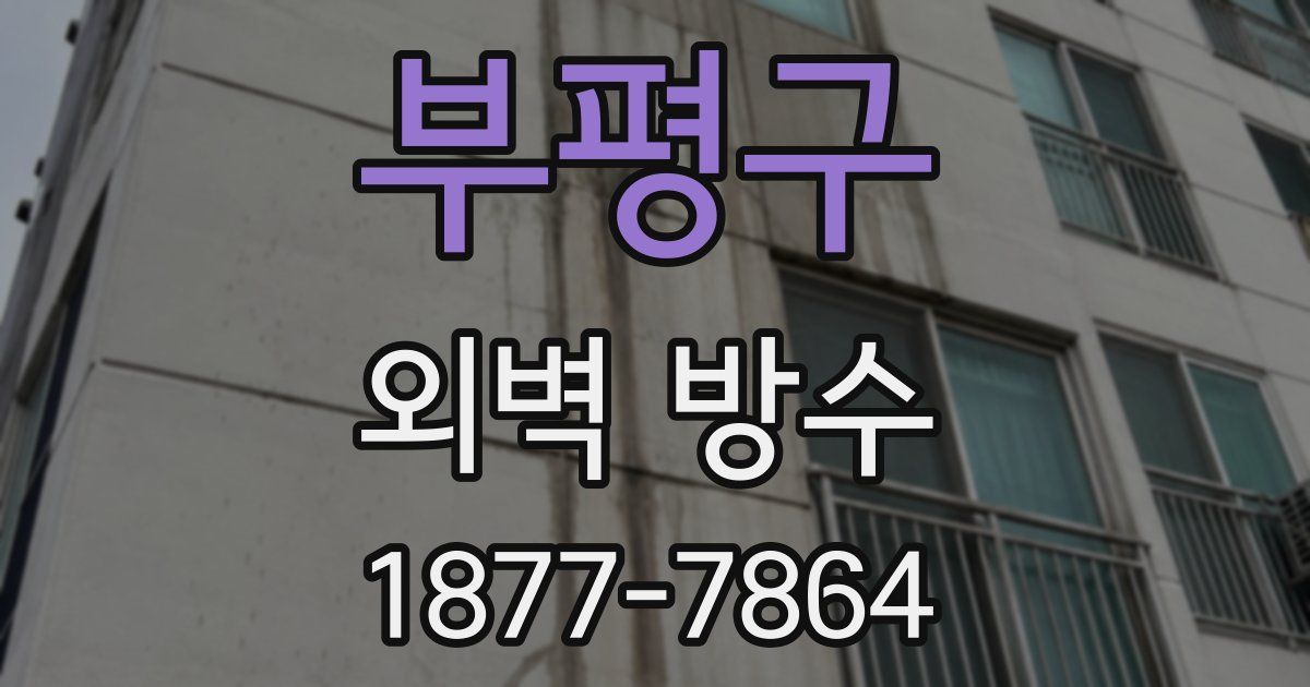 부평구 외벽 방수