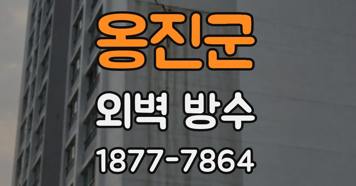 옹진군 외벽 방수