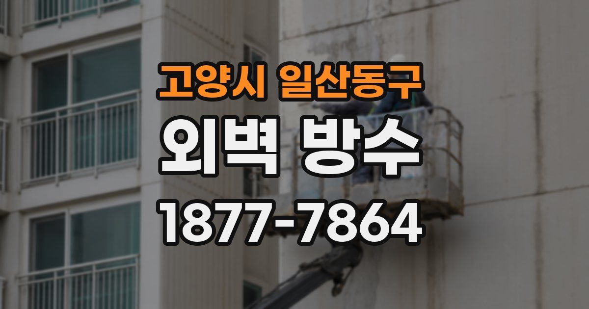 고양시 일산동구 외벽 방수