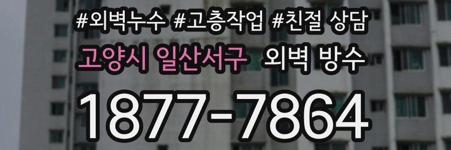 고양시 일산서구 외벽 방수