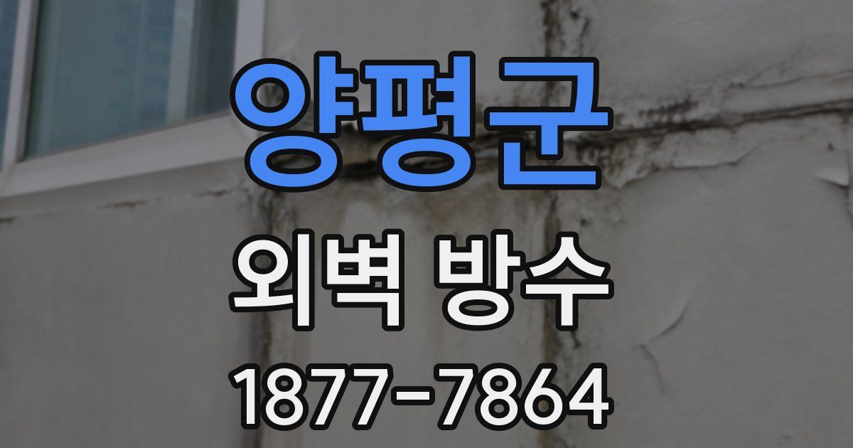 양평군 외벽 방수