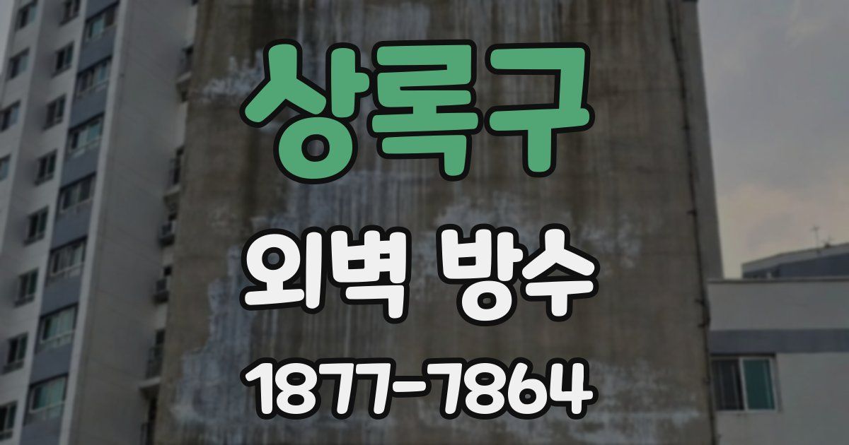 상록구 외벽 방수