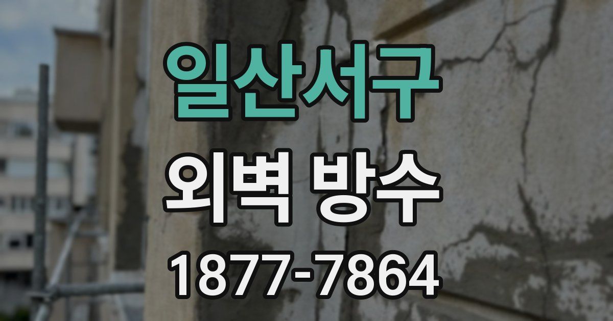 일산서구 외벽 방수