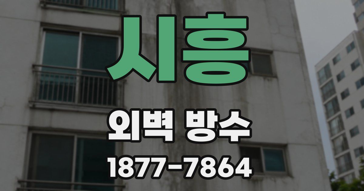 시흥 외벽 방수