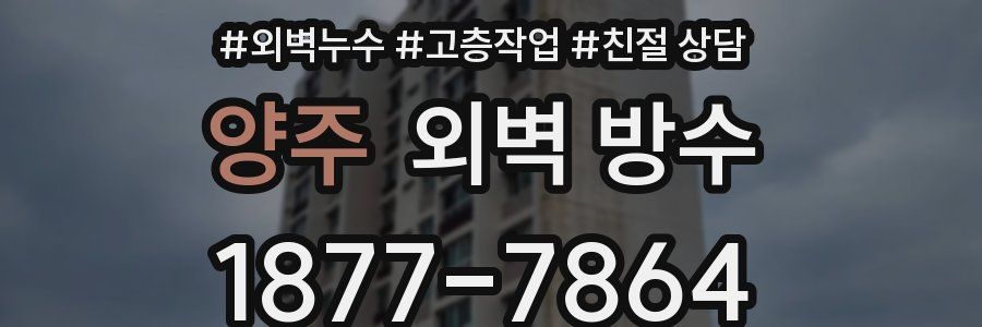 양주 외벽 방수