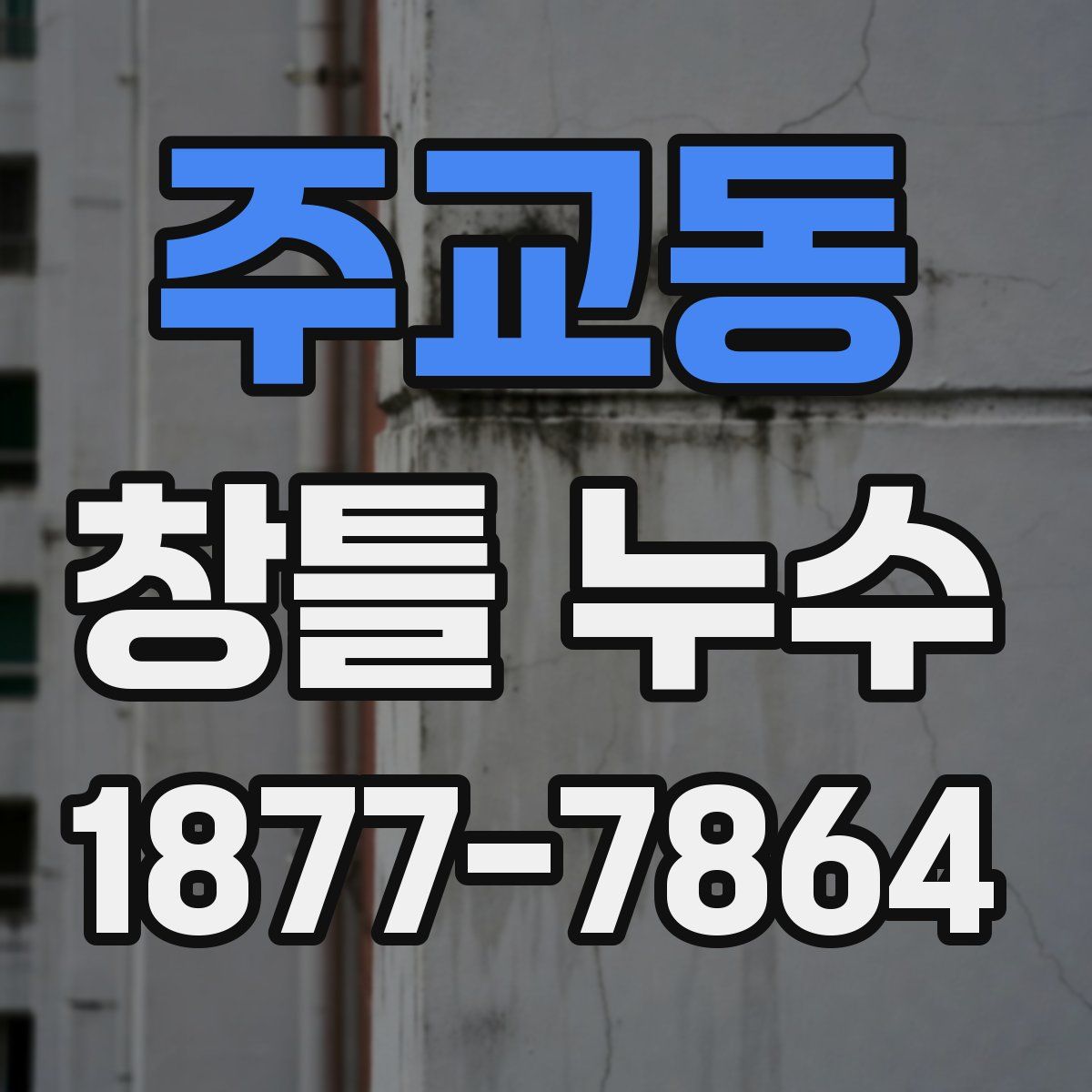 주교동 창틀 누수
