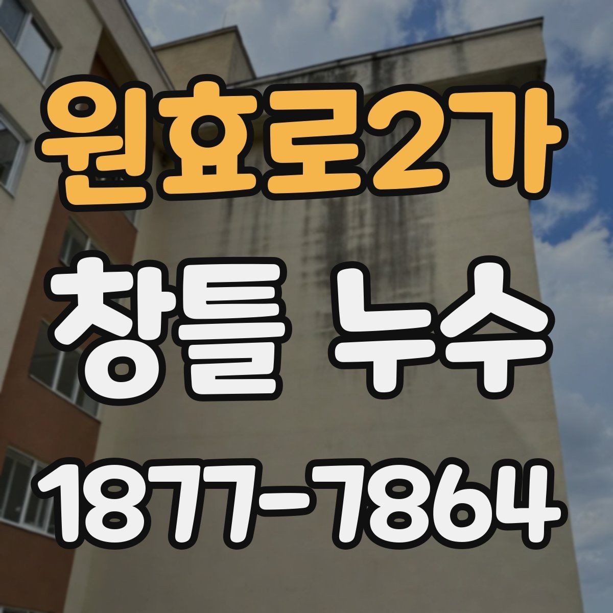 원효로2가 창틀 누수 어떤 시점에 전문가 점검이 필요할까