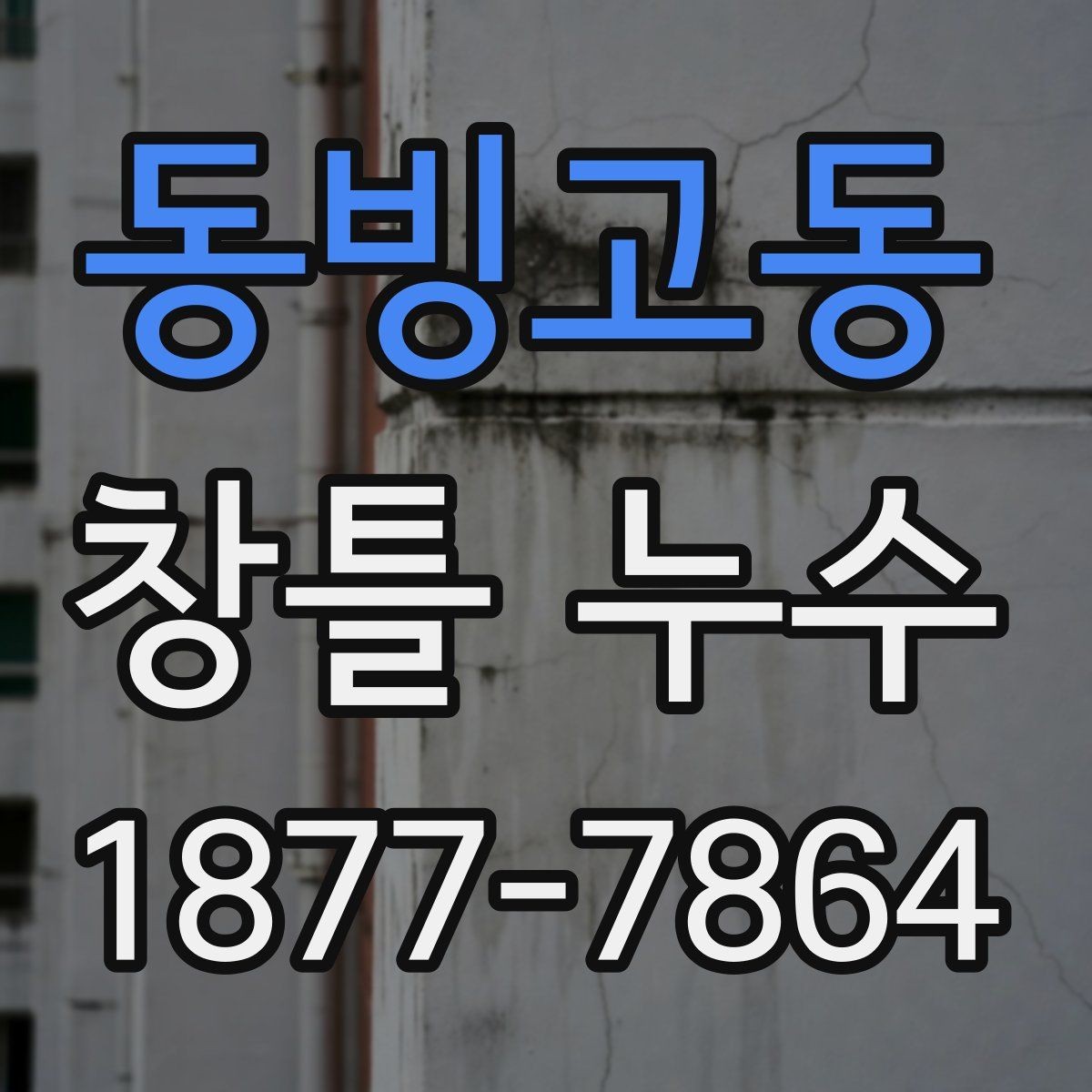 동빙고동 창틀 누수 문제를 늦추지 않는 이유