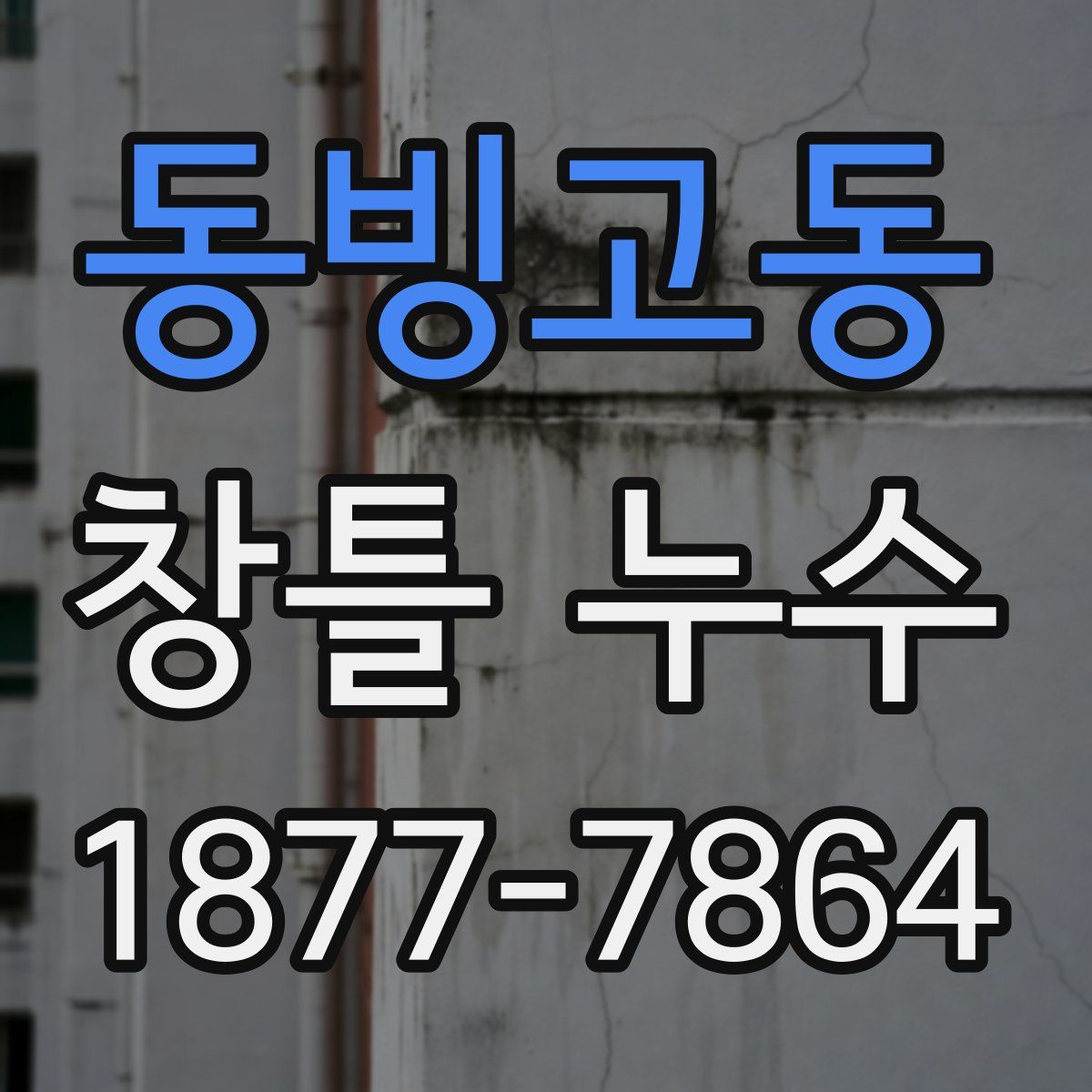 동빙고동 창틀 누수