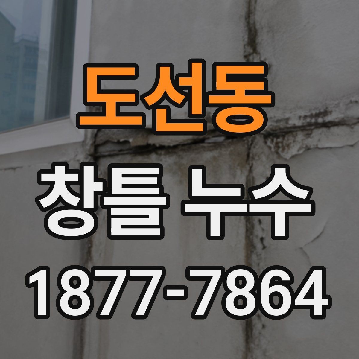 도선동 창틀 누수 의심 시 전문가에게 물어볼 것
