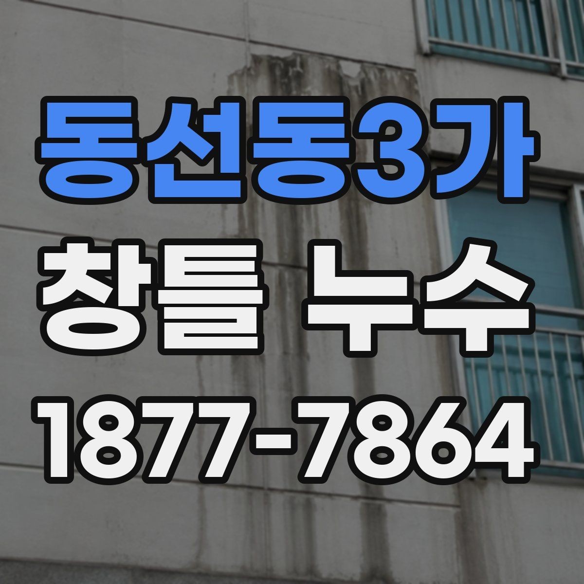 동선동3가 창틀 누수 비슷해 보여도 다른 원인을 구분하는 법