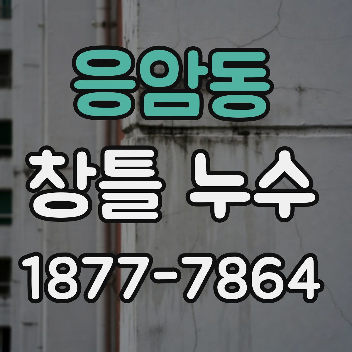 응암동 창틀 누수