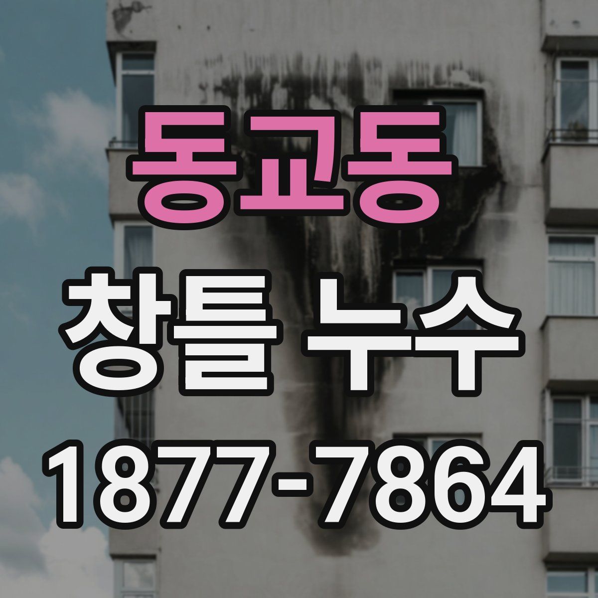 동교동 창틀 누수