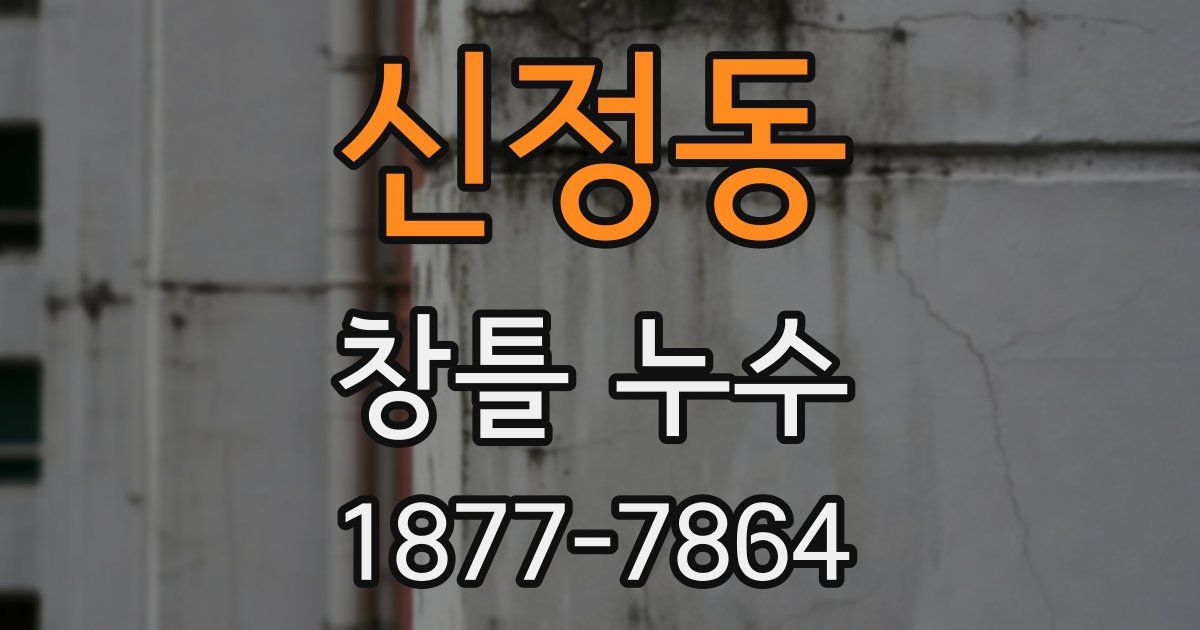 신정동 창틀 누수