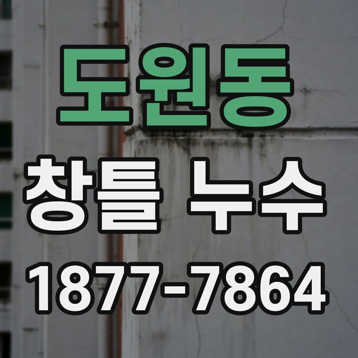 도원동 창틀 누수 창문 주변 벽지 손상 대응